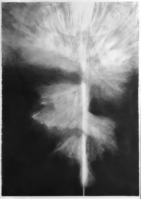 charcoal drawing of aa vortex
